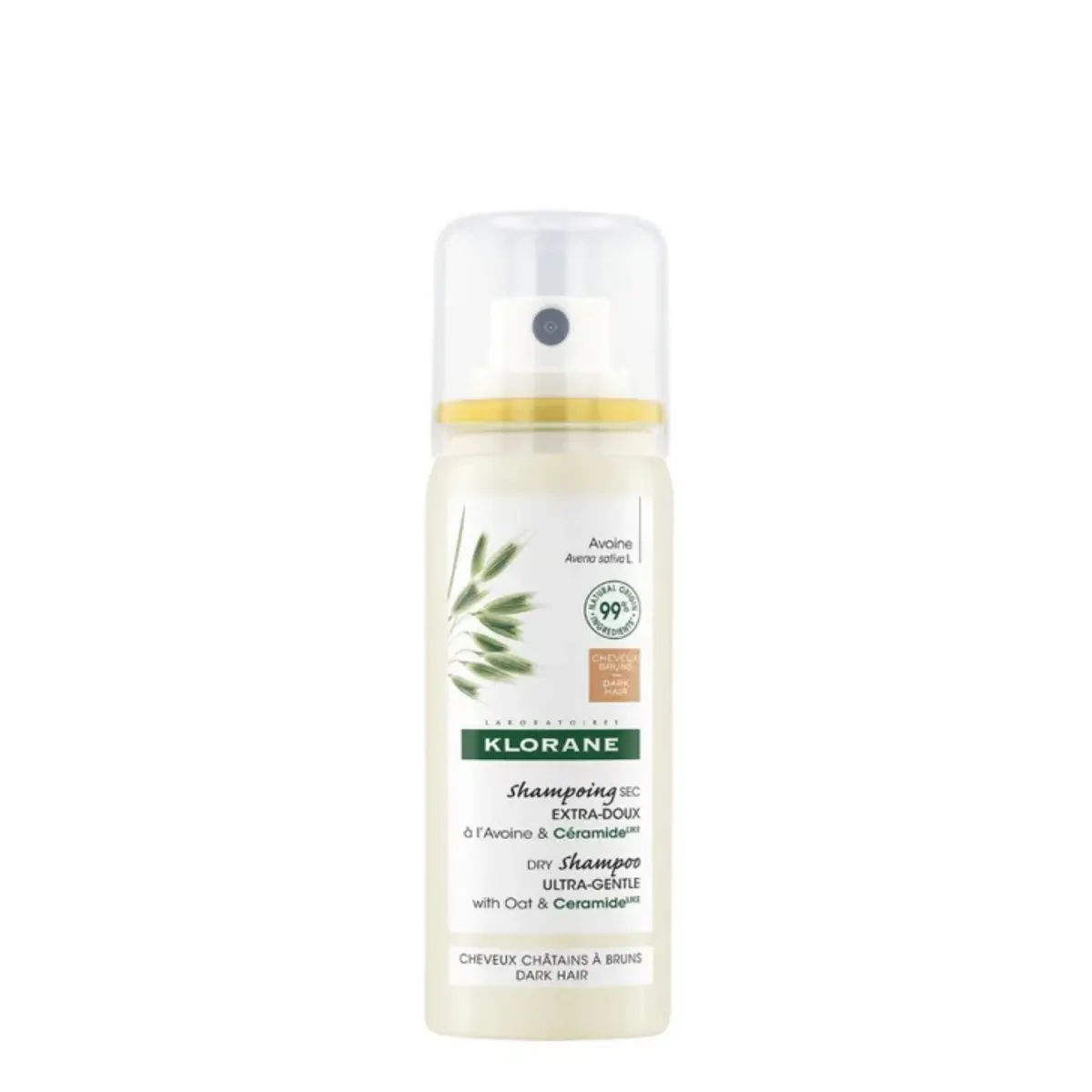 Klorane Dry Shampoo with Oat and Ceramide Like Dark Hair Tinted 50ml