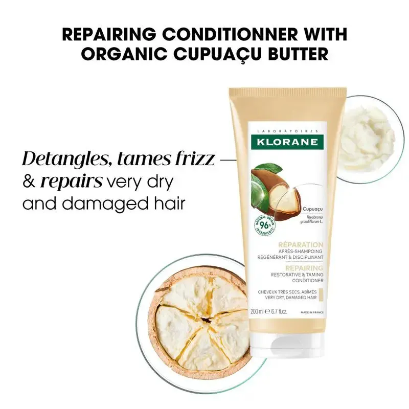 Klorane Repairing Conditioner With Organic Cupuacu 200ml - Dry, Damaged Hair, view 2