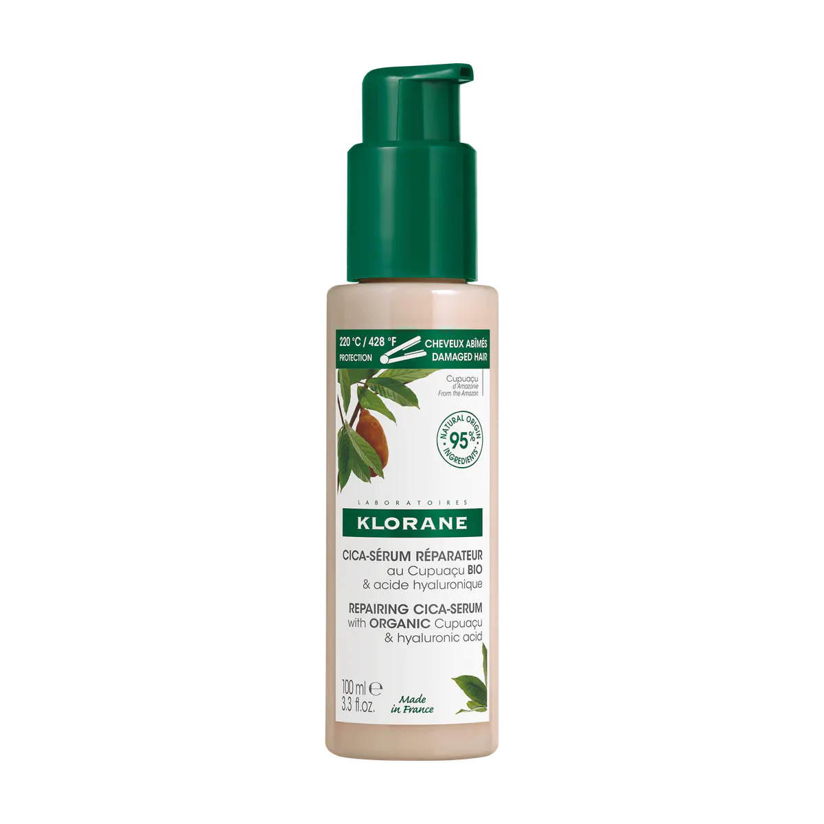 Klorane Repairing Cica-Serum with Organic Cupuacu & Hyaluronic Acid 100ml