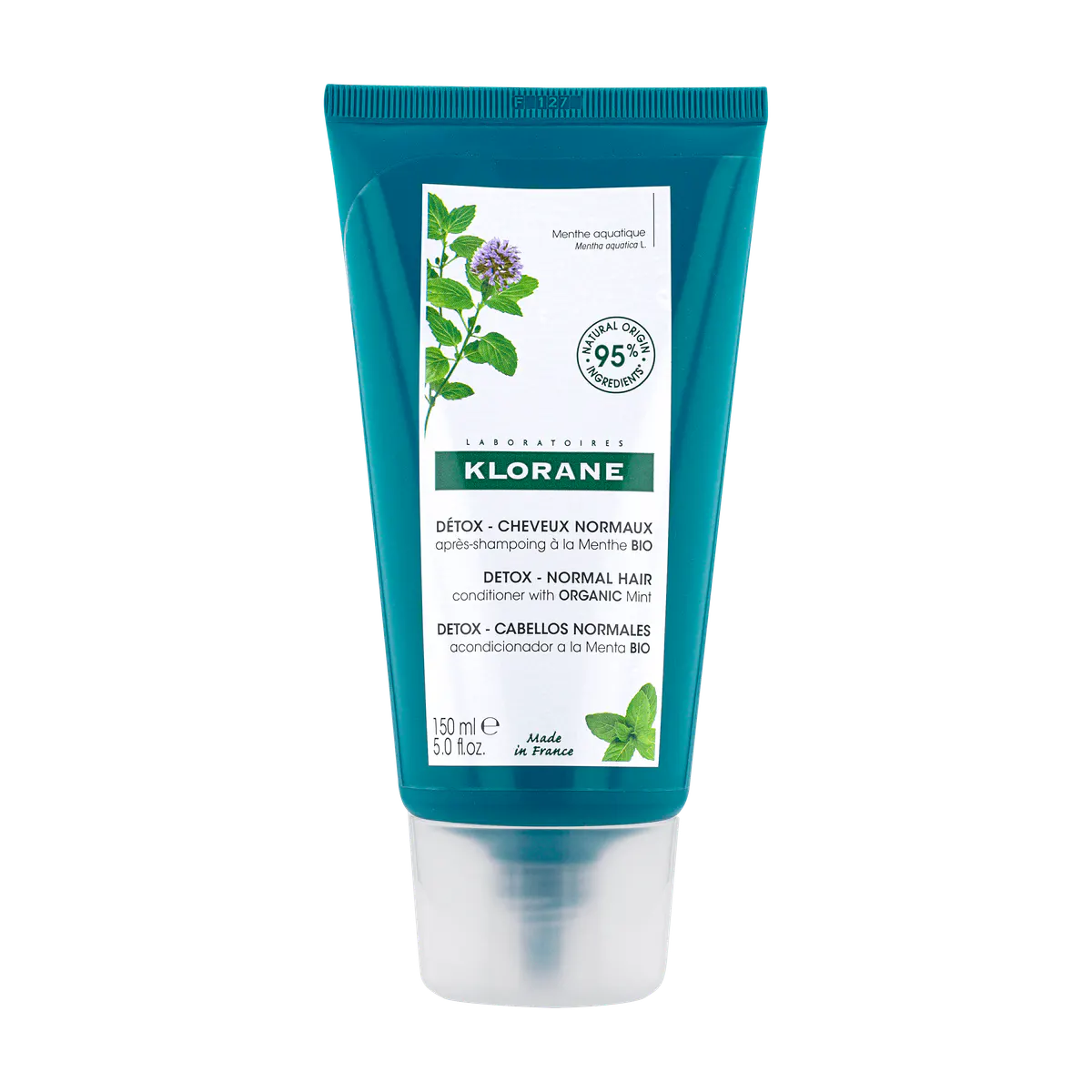 Klorane Detox Conditioner With Organic Mint 150ml - All Hair Types