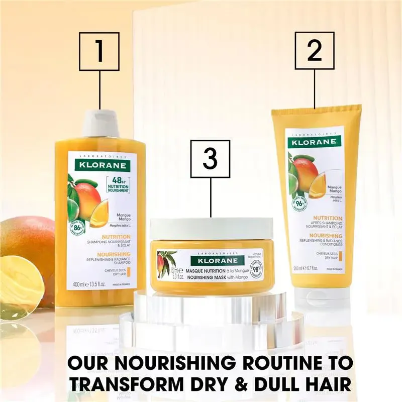 Klorane Nourishing Shampoo With Mango Butter 400ml - Dry Hair, view 5