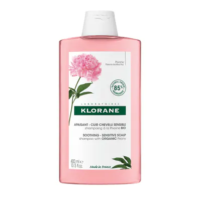 Klorane Soothing Shampoo With Organic Peony 400ml - Sensitive Scalp