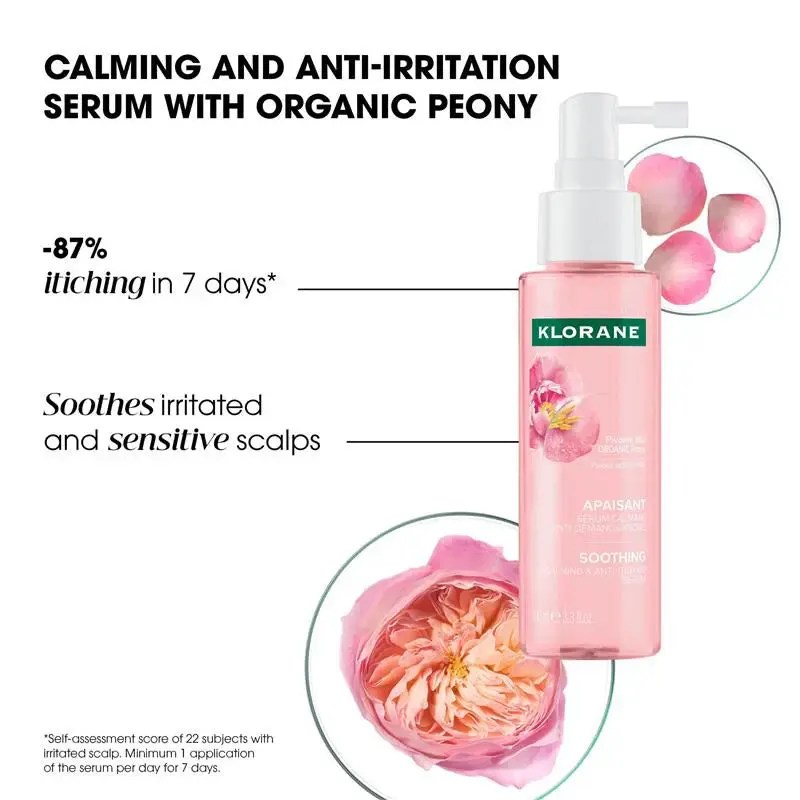Klorane SOS Soothing Serum with Organic Peony 100ml, view 2