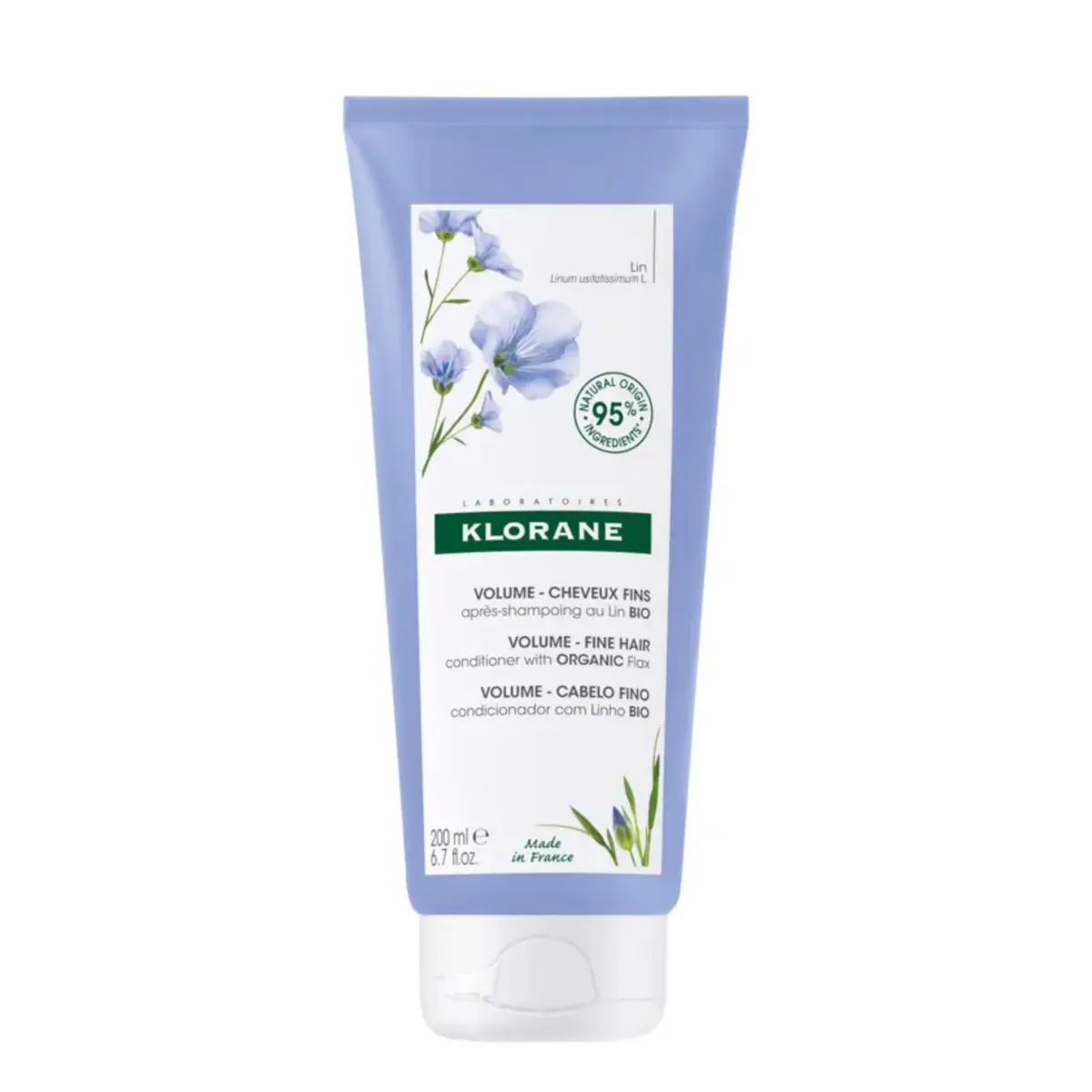 Klorane Volumising Conditioner With Organic Flax - Fine Hair 200ml