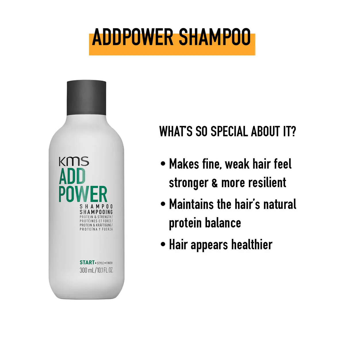 KMS Add Power Shampoo 300ml, view 3