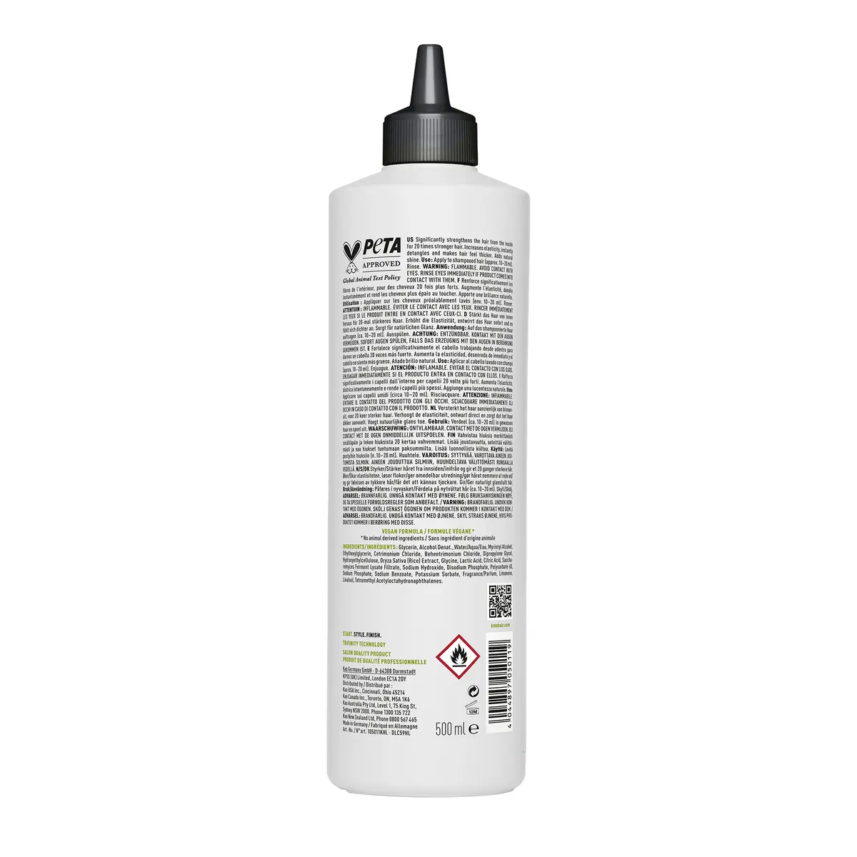 KMS Add Volume Liquid Strength Rinse 500ml, view 8