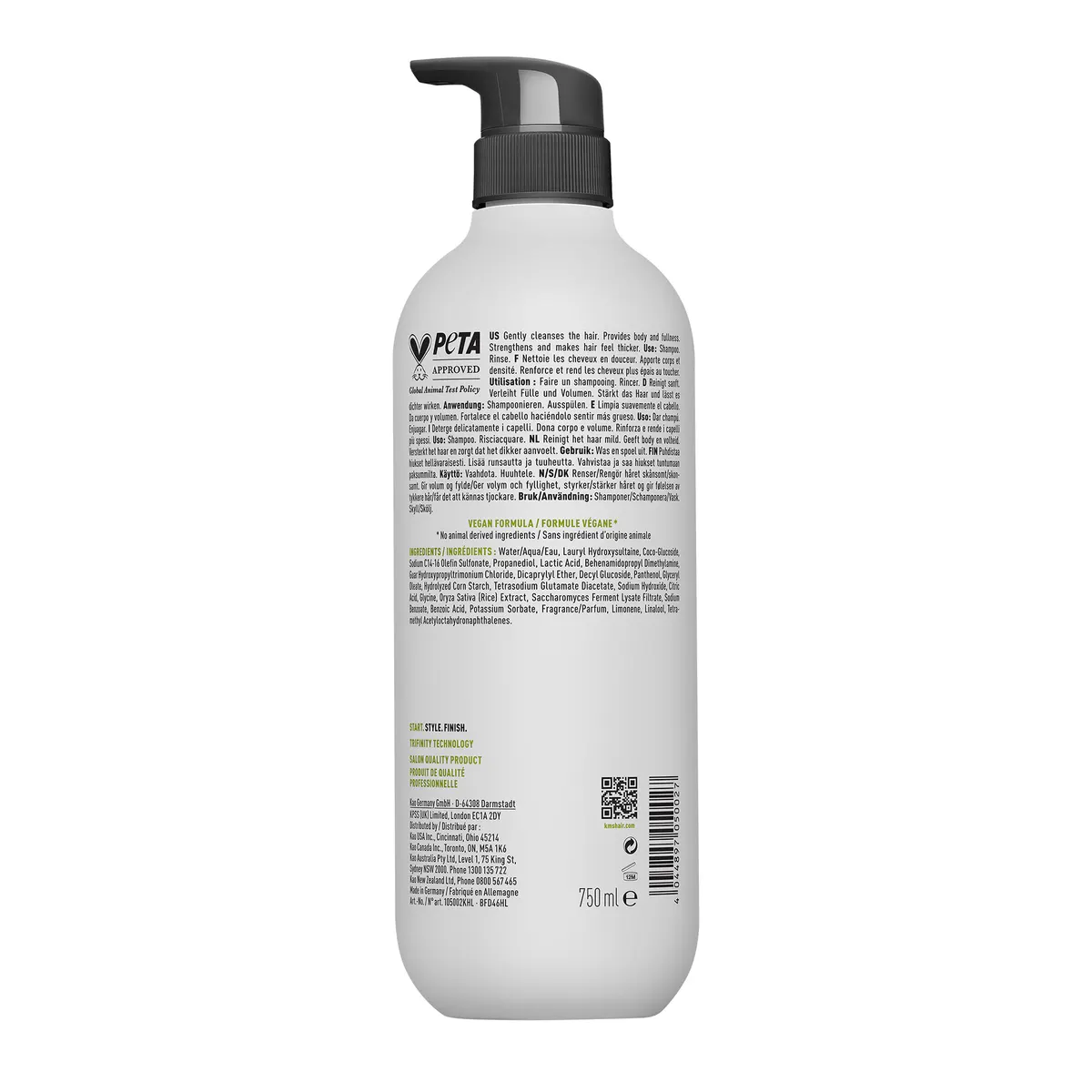 KMS Add Volume Shampoo 750ml, view 8