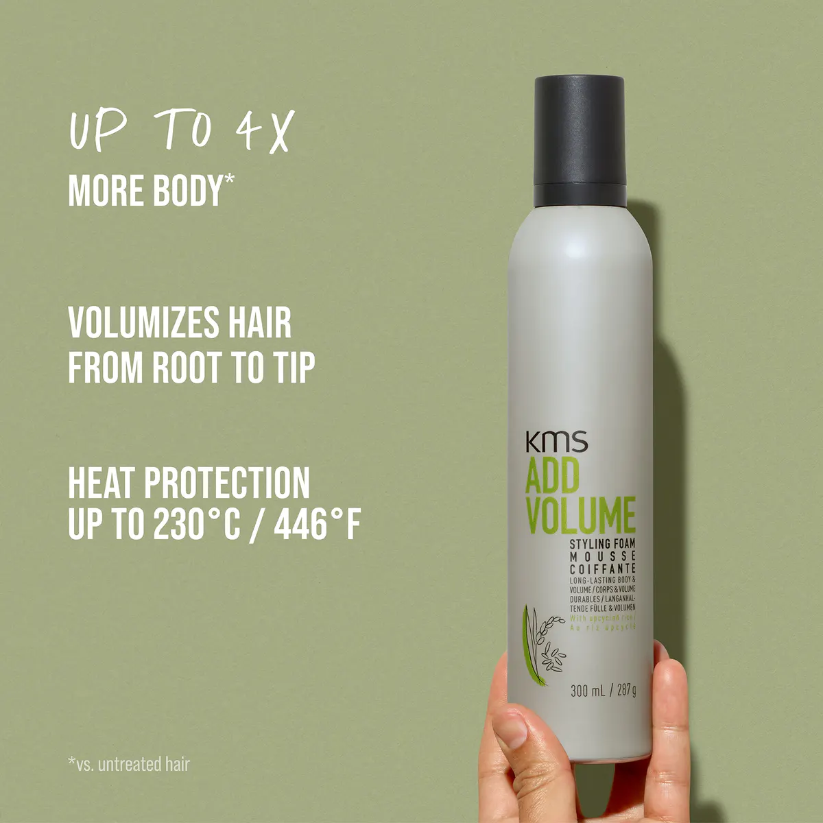 KMS Add Volume Styling Foam 300ml, view 4