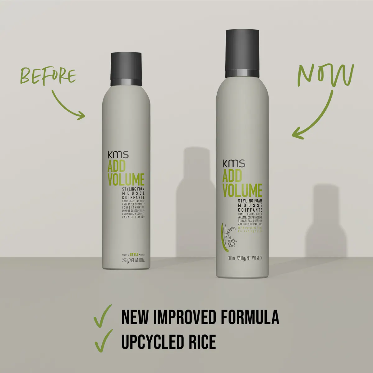 KMS Add Volume Styling Foam 300ml, view 6