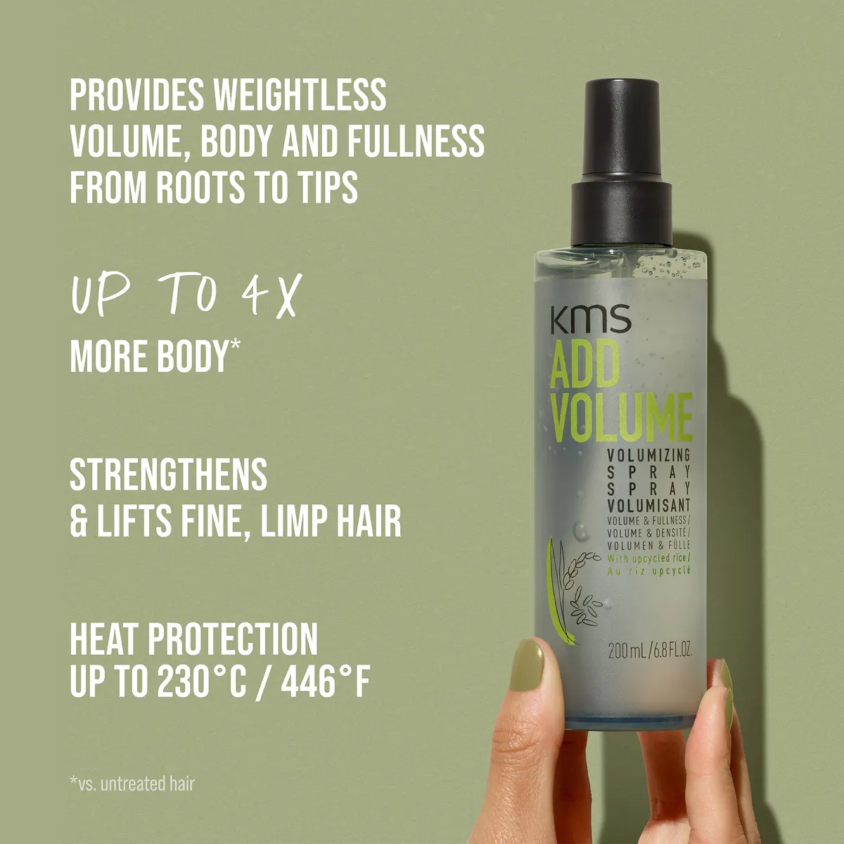 KMS Add Volume Volumizing Spray 200ml, view 4