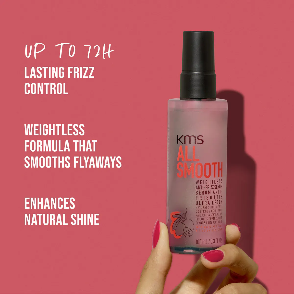 KMS All Smooth Anti-Frizz Serum 100ml, view 5