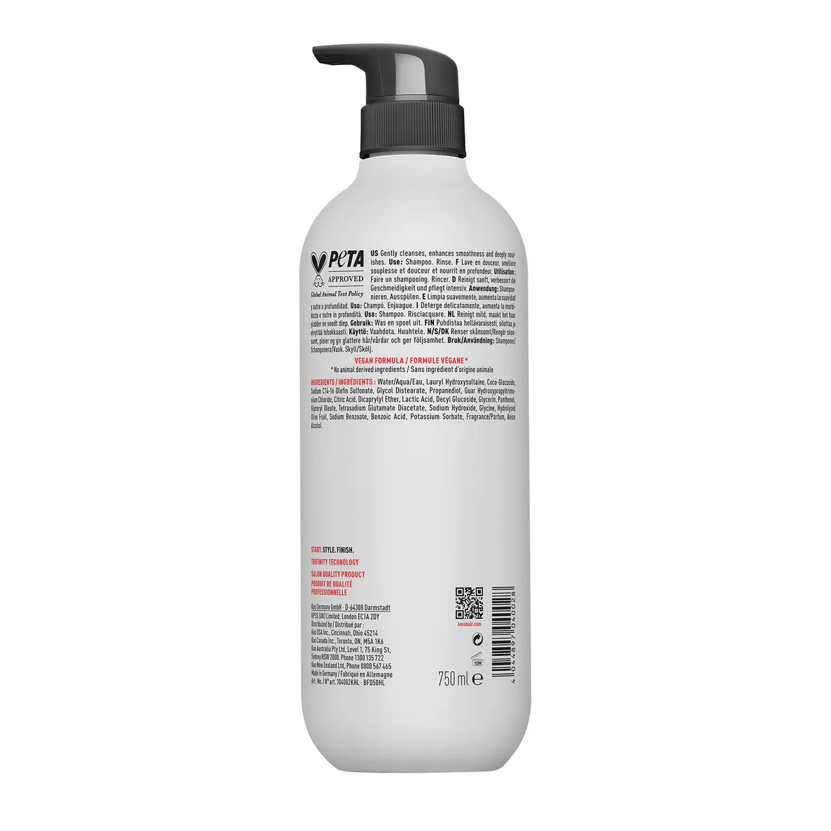 KMS All Smooth Shampoo 750ml, view 8