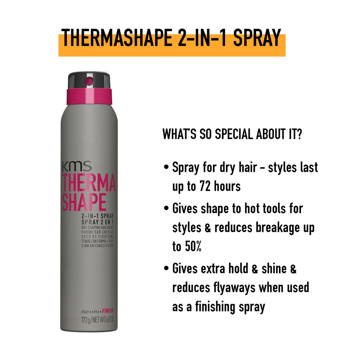 KMS Therma Shape 2-in-1 Spray 200ml, view 3