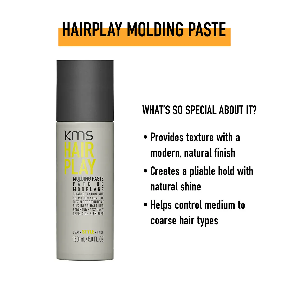 KMS Hair Play Molding Paste 150ml, view 7