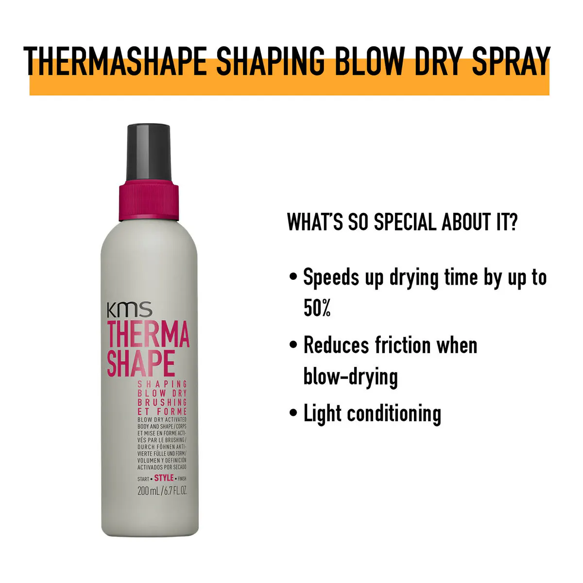 KMS Therma Shape Hot Flex Spray 200ml, view 3