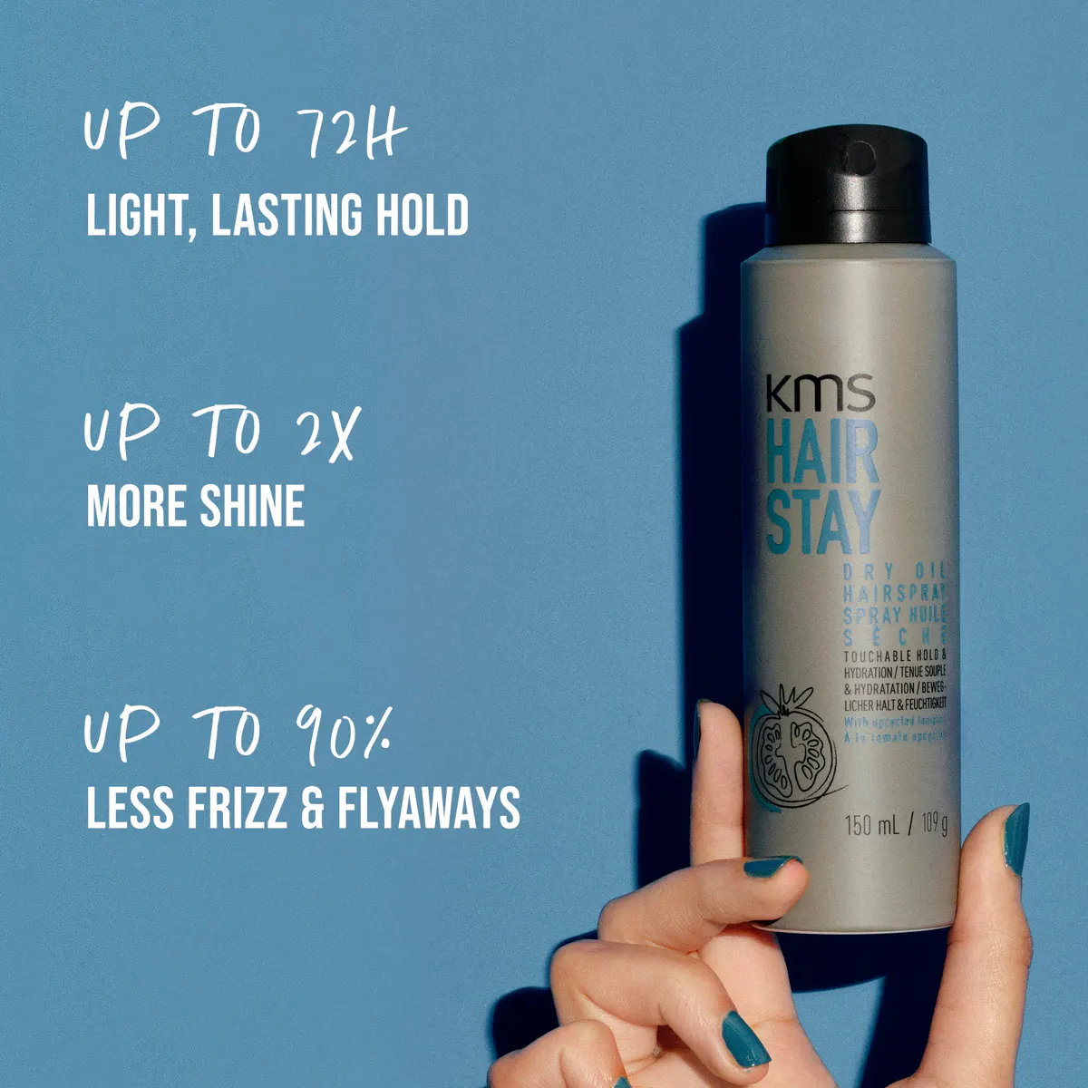 KMS Hair Stay Dry Oil Spray 150ml, view 4