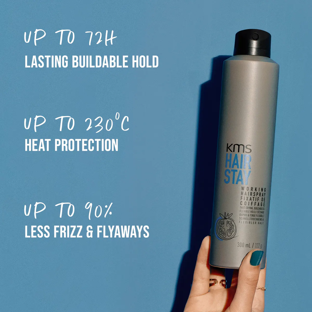 KMS Hair Stay Working Spray 300ml, view 4