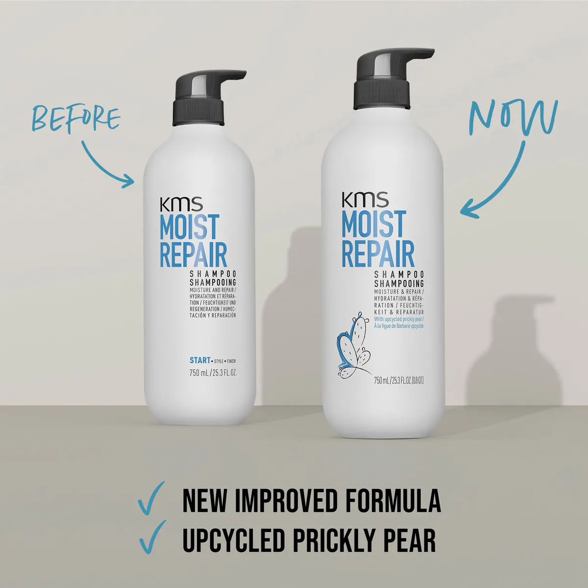 KMS Moist Repair Shampoo 750ml, view 3