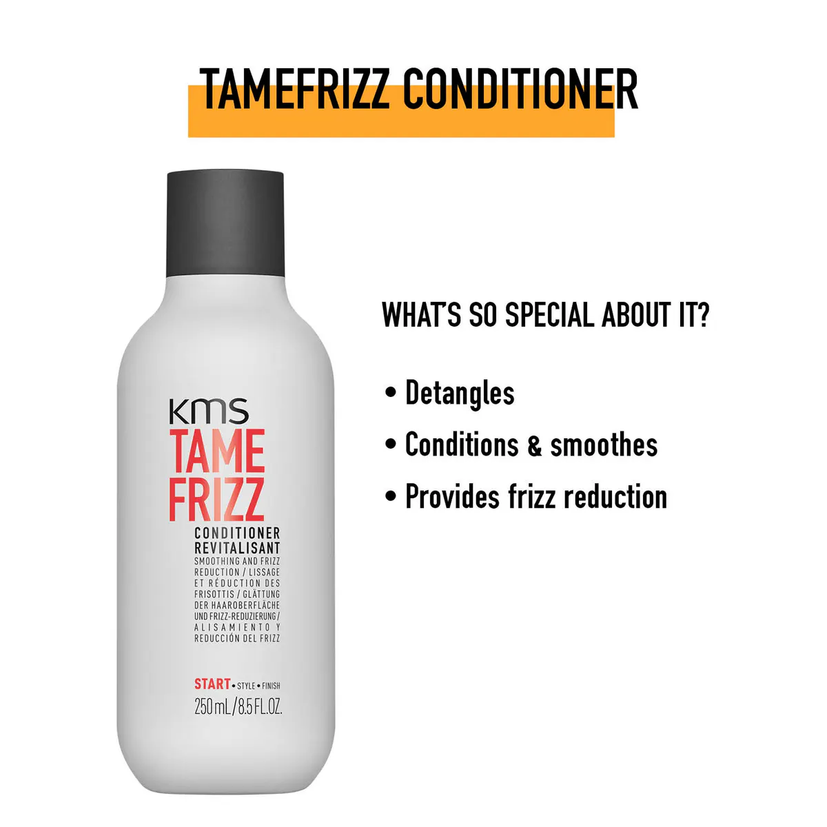 KMS Tame Frizz Conditioner 250ml, view 4