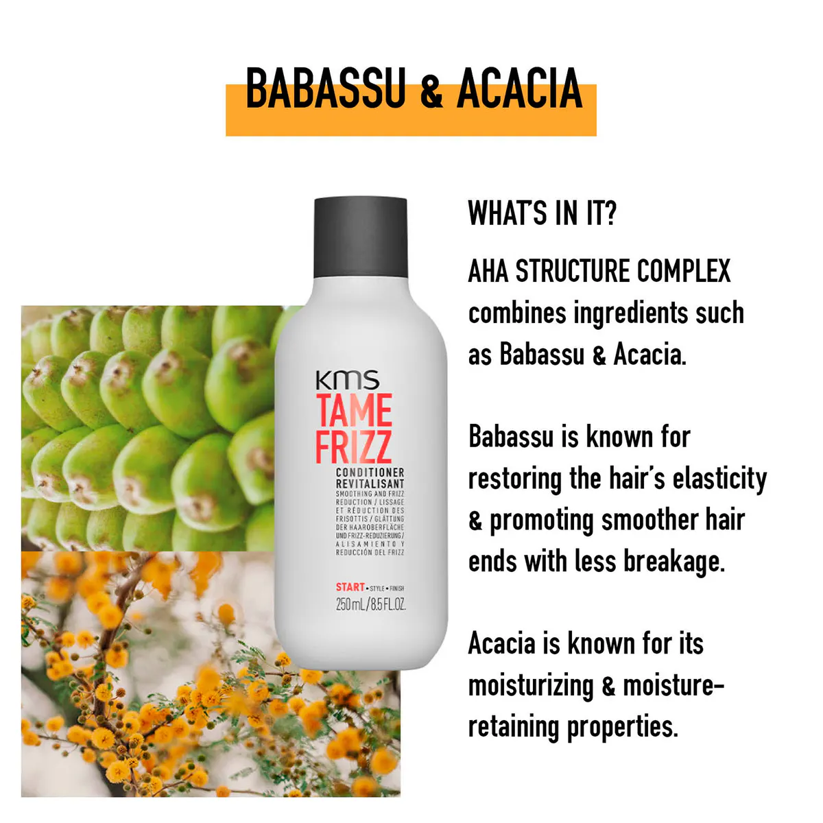 KMS Tame Frizz Conditioner 250ml, view 5
