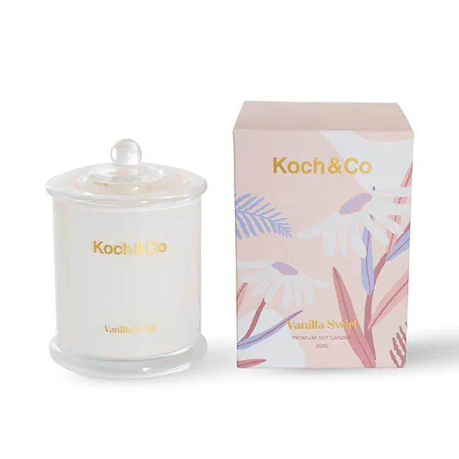 Koch & Co Soy Candle Leisure Vanilla Swirl 360g