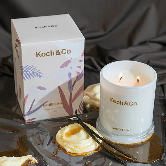 Koch & Co Soy Candle Leisure Vanilla Swirl 360g, view 2