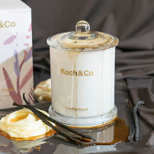 Koch & Co Soy Candle Leisure Vanilla Swirl 360g, view 5