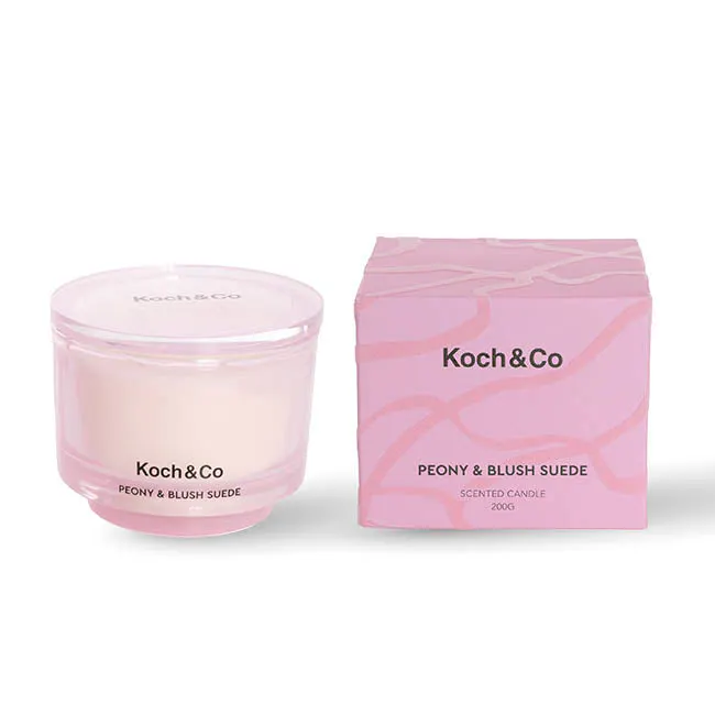Koch & Co Soy Candle Mystical Peony & Blush Suede 200g