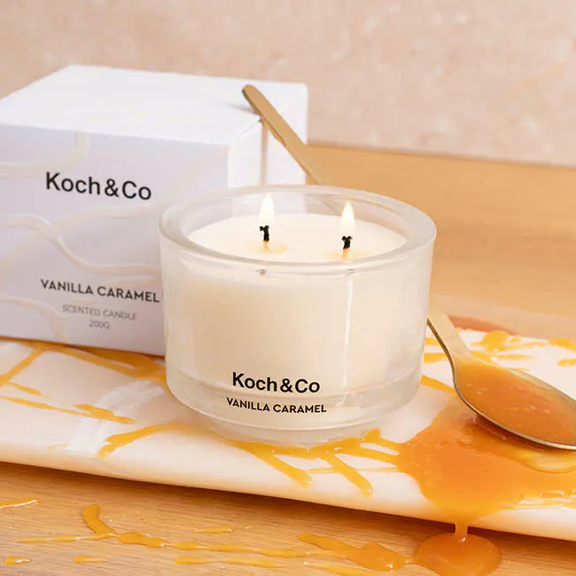 Koch & Co Soy Candle Mystical Vanilla Caramel 200g, view 2