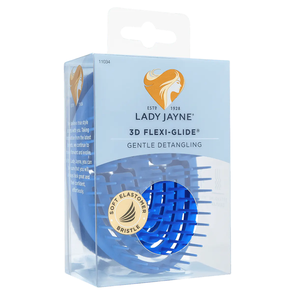 Lady Jayne 3D Flexi-Glide Detangler Brush, view 2