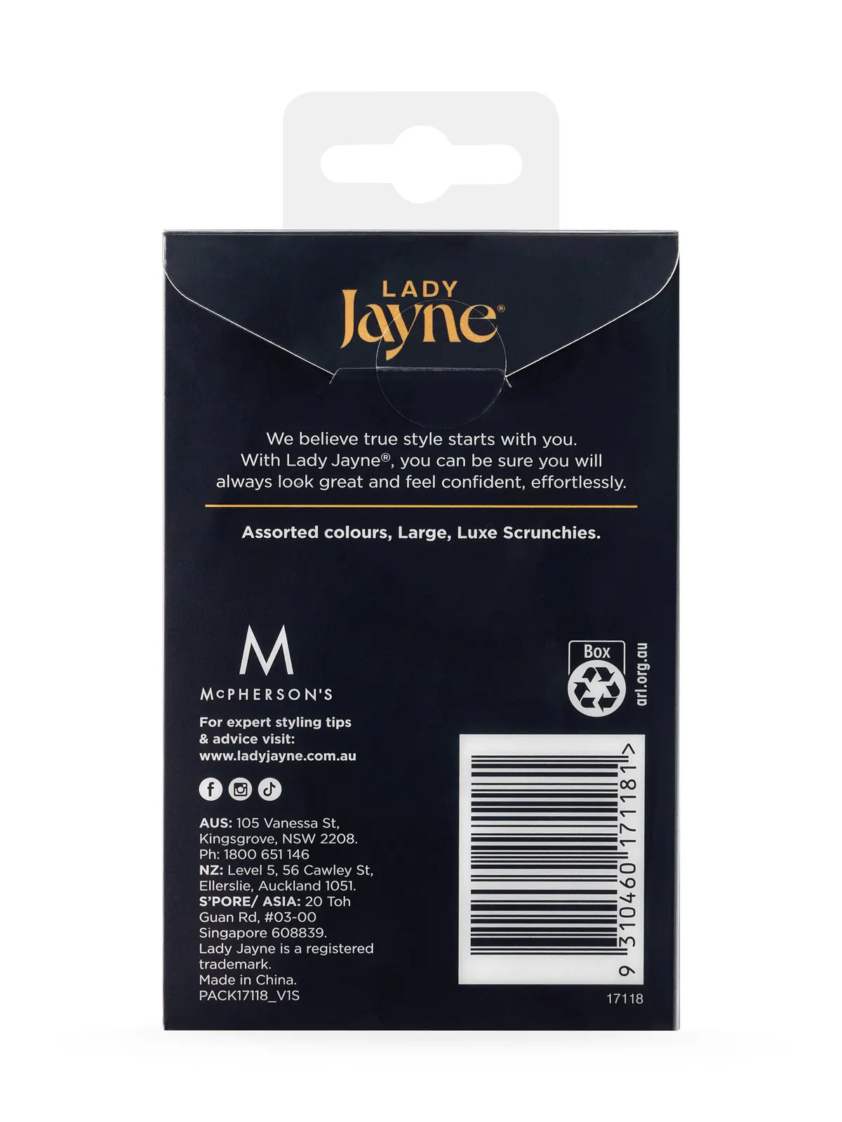Lady Jayne Luxe Scrunchies Large 3 Pack, view 2