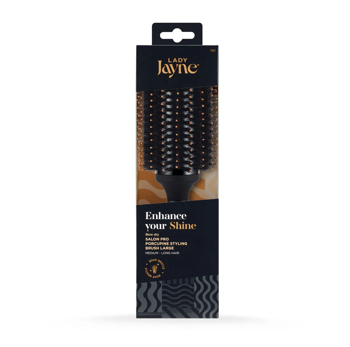 Lady Jayne Salon Pro Large Porcupine Radial Brush, view 2