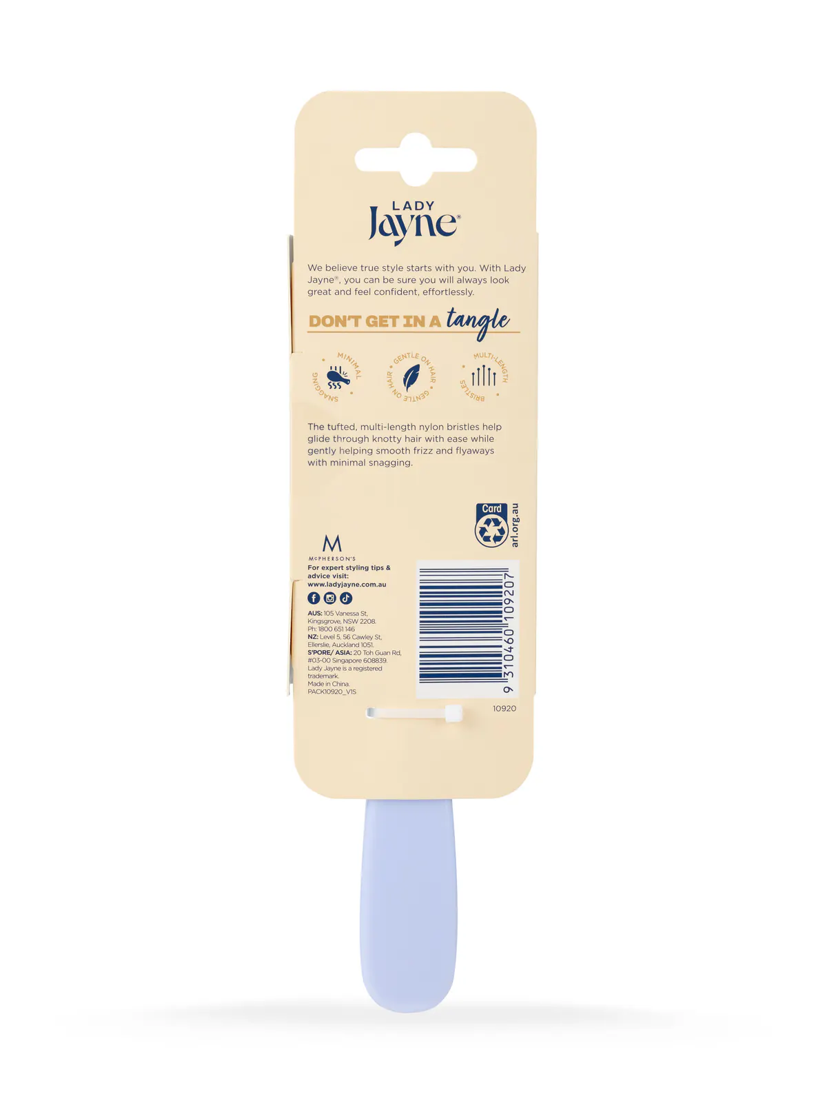 Lady Jayne Smooth & Knotless Detangling Brush - Large, view 4