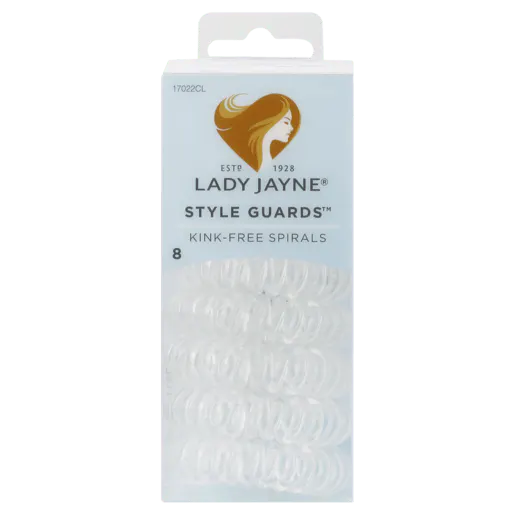 Lady Jayne Style Guards Clear Kink Free Spirals - 8 Pk