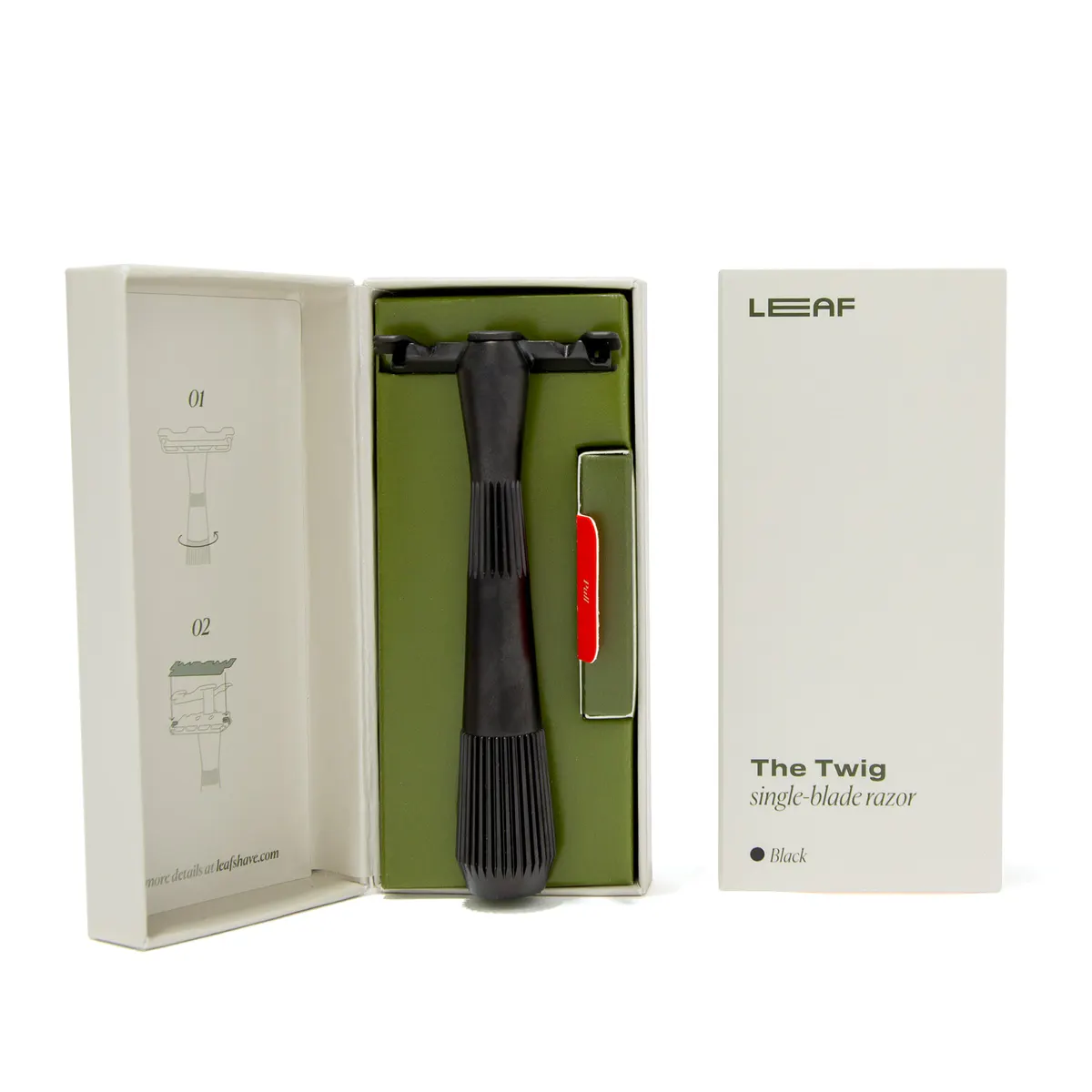 Leaf Shave Twig Razor - Black, view 5