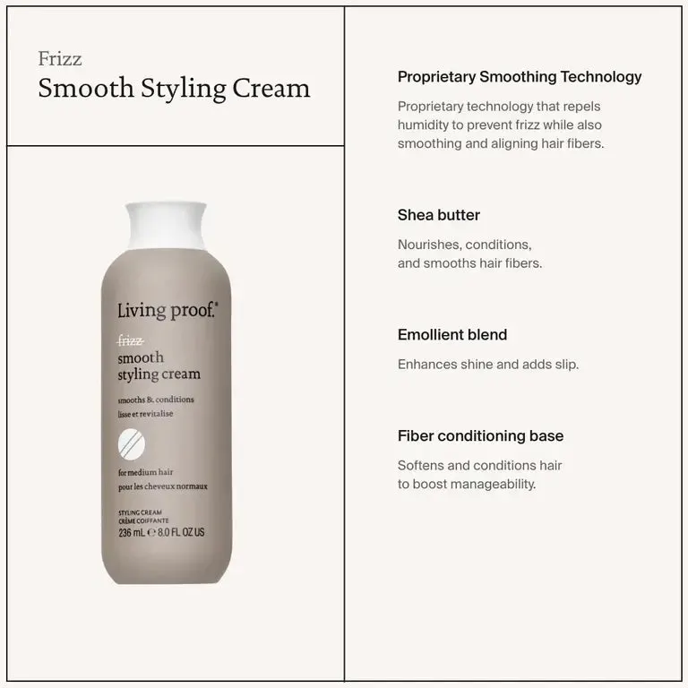 Living Proof No Frizz Smooth Styling Cream 236ml, view 5