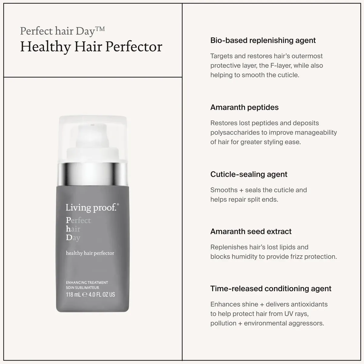 Living Proof Perfect hair Day Hair Perfector 118ml, view 5