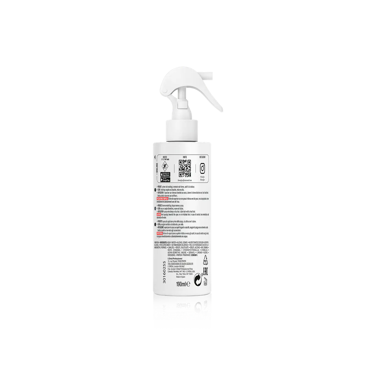 L'Oréal Professionnel Tecni.ART Flex Pli Thermo-Modelling Spray 190ml, view 5