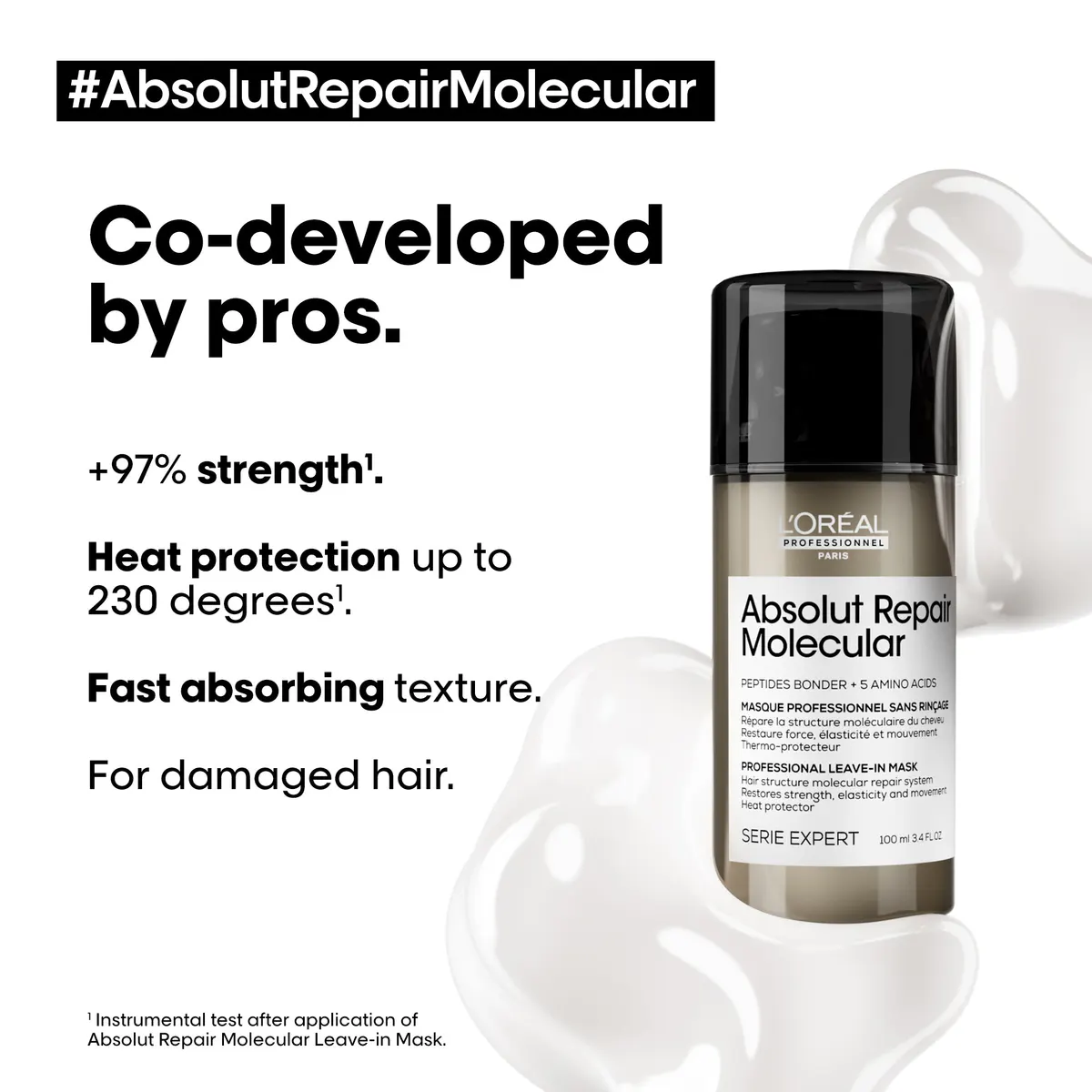 L'Oréal Professionnel Absolut Repair Molecular Leave-in Mask 100ml, view 3