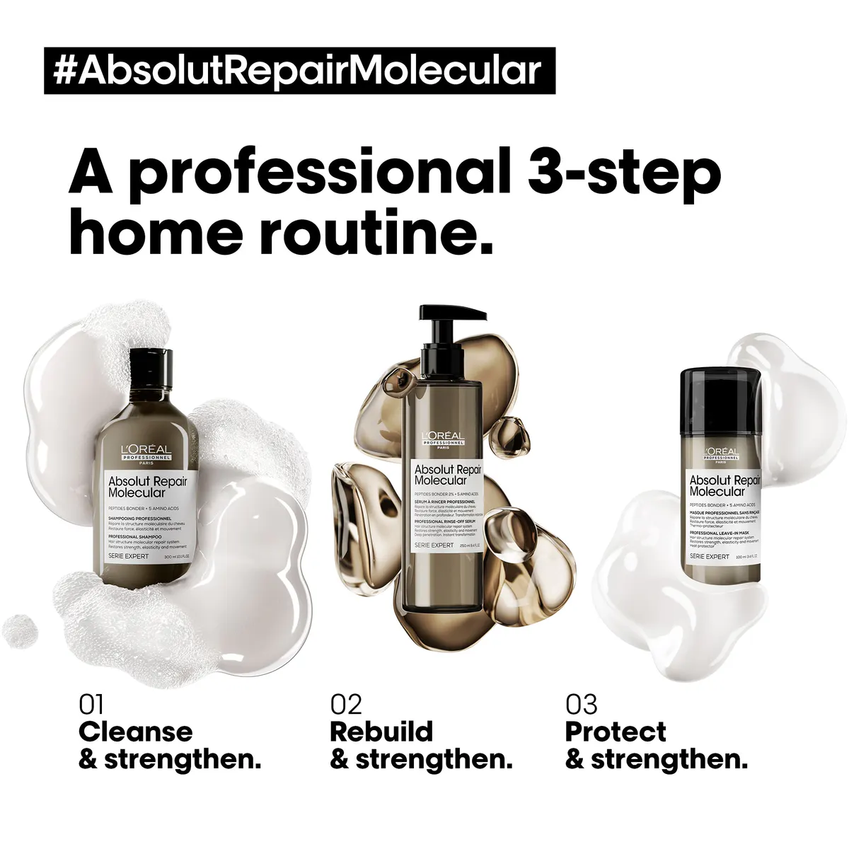 L'Oréal Professionnel Absolut Repair Molecular Leave-in Mask 100ml, view 5