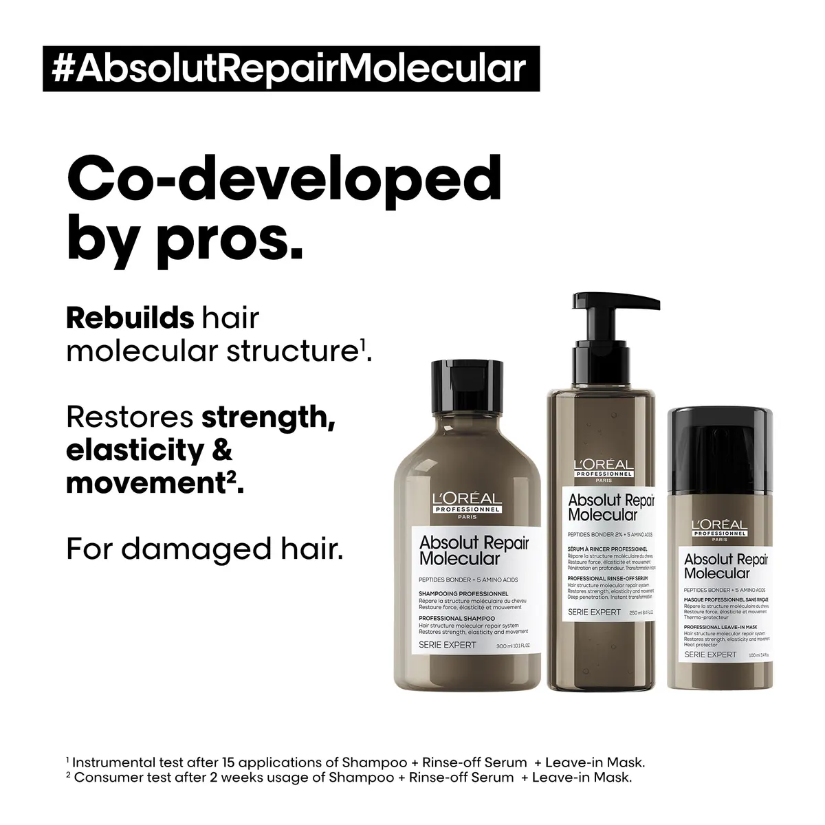 L'Oréal Professionnel Absolut Repair Molecular Liquid Rinse Off Serum 250ml, view 7