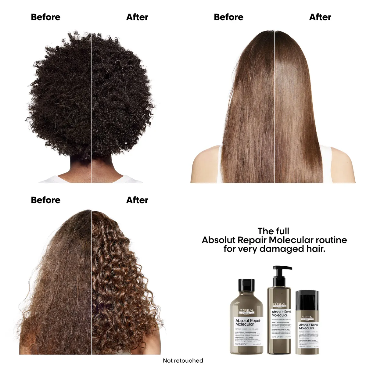 L'Oreal Professionnel Absolut Repair Molecular Shampoo 500ml, view 3