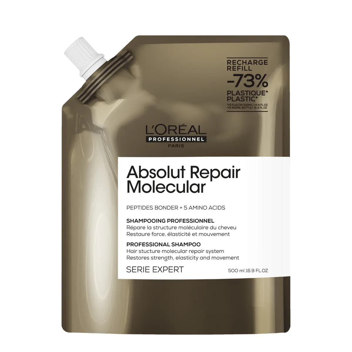 L'Oreal Professionnel Absolut Repair Molecular Shampoo Refill Pouch 500ml