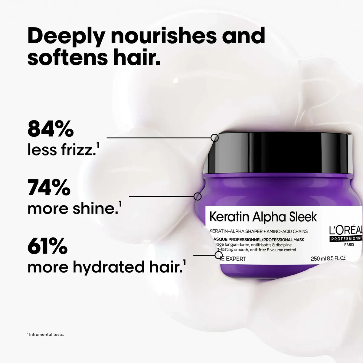 L'Oréal Professionnel Keratin Alpha Sleek Mask 250ml, view 3