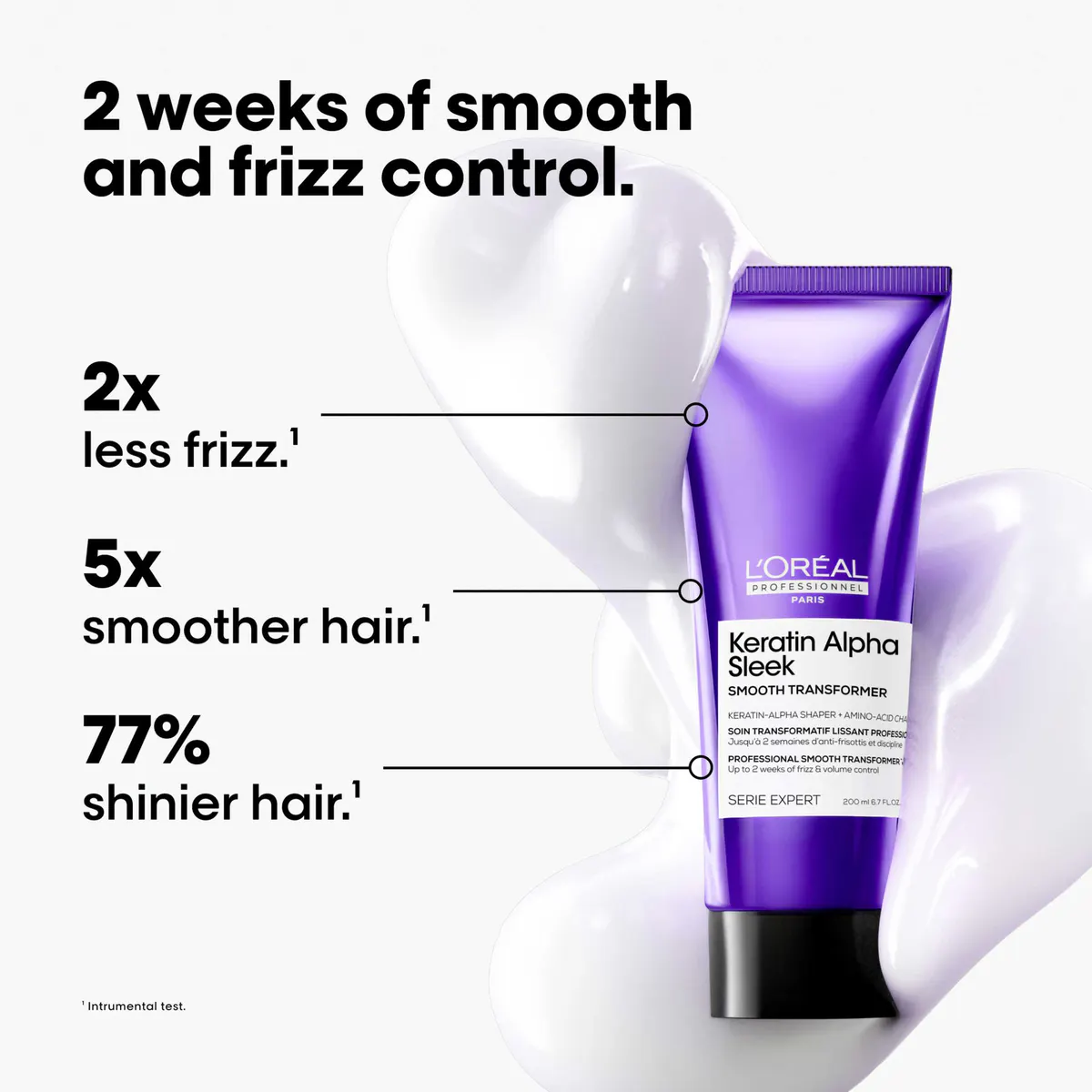 L'Oréal Professionnel Keratin Alpha Sleek Progressive Treatment  200ml, view 3