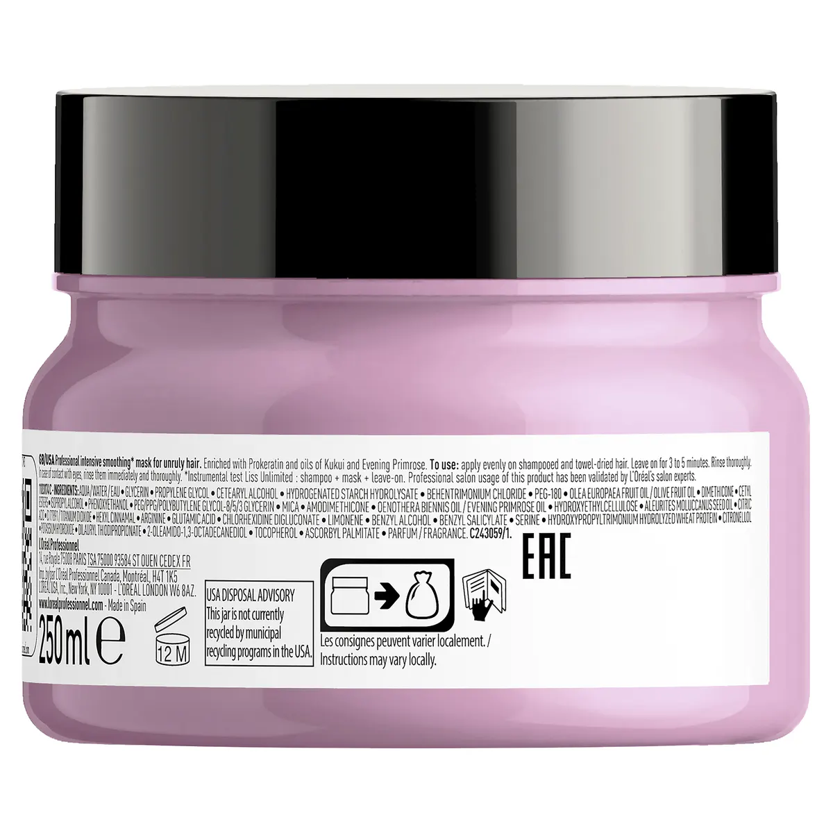 L'Oréal Professionnel Liss Unlimited Mask 250ml, view 6