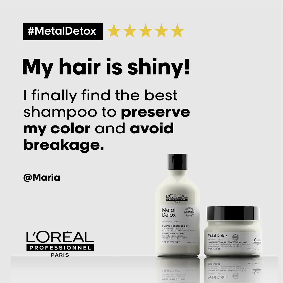 L'Oréal Professionnel Metal Detox Shampoo 300mL, view 4
