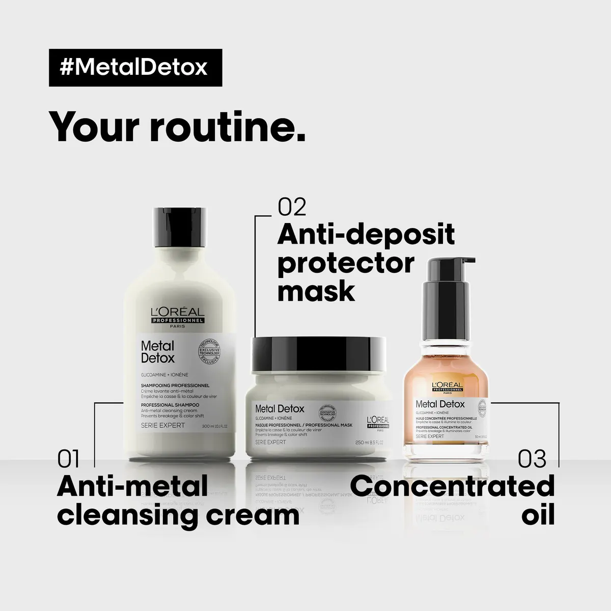 L'Oréal Professionnel Metal Detox Shampoo 300mL, view 7
