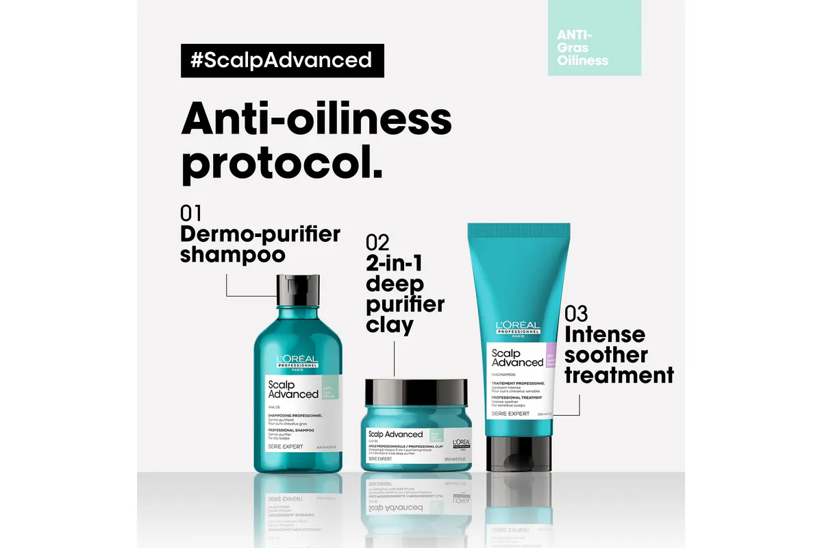L'Oréal Professionnel Scalp Advanced Anti-Oiliness Mask 250ml, view 6