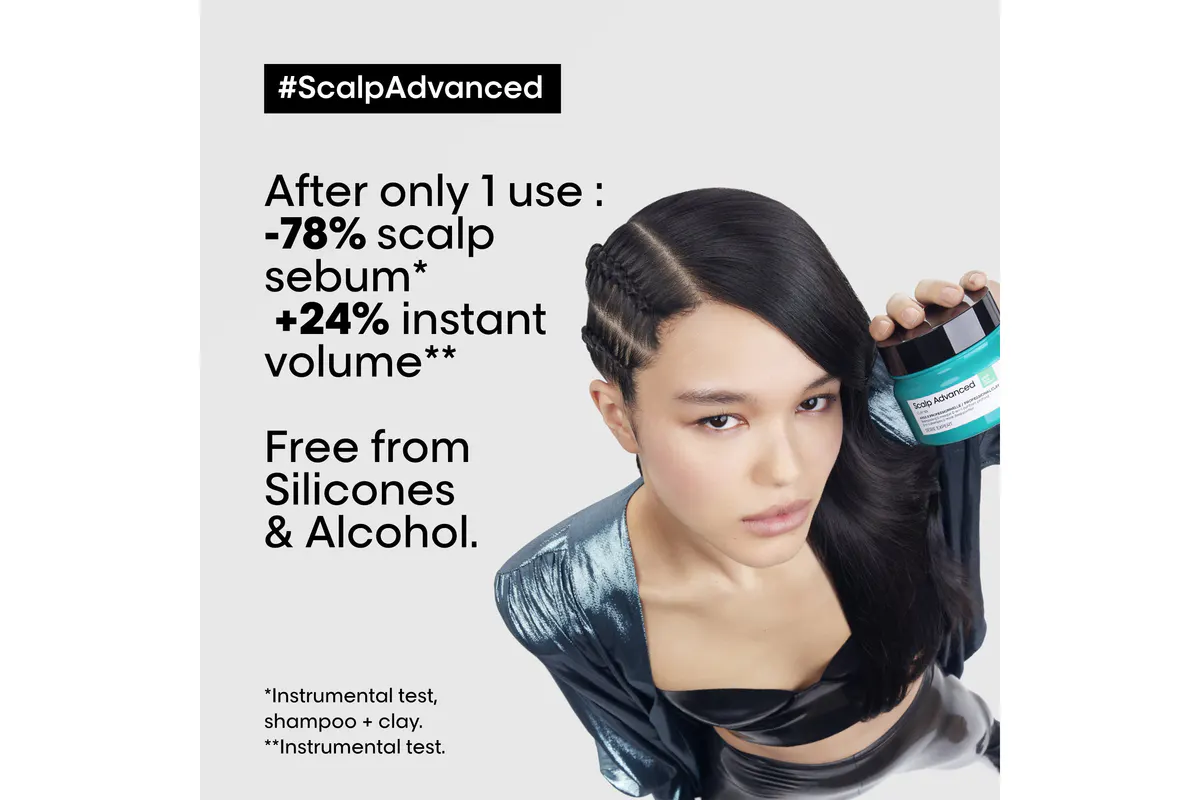 L'Oréal Professionnel Scalp Advanced Anti-Oiliness Mask 250ml, view 7
